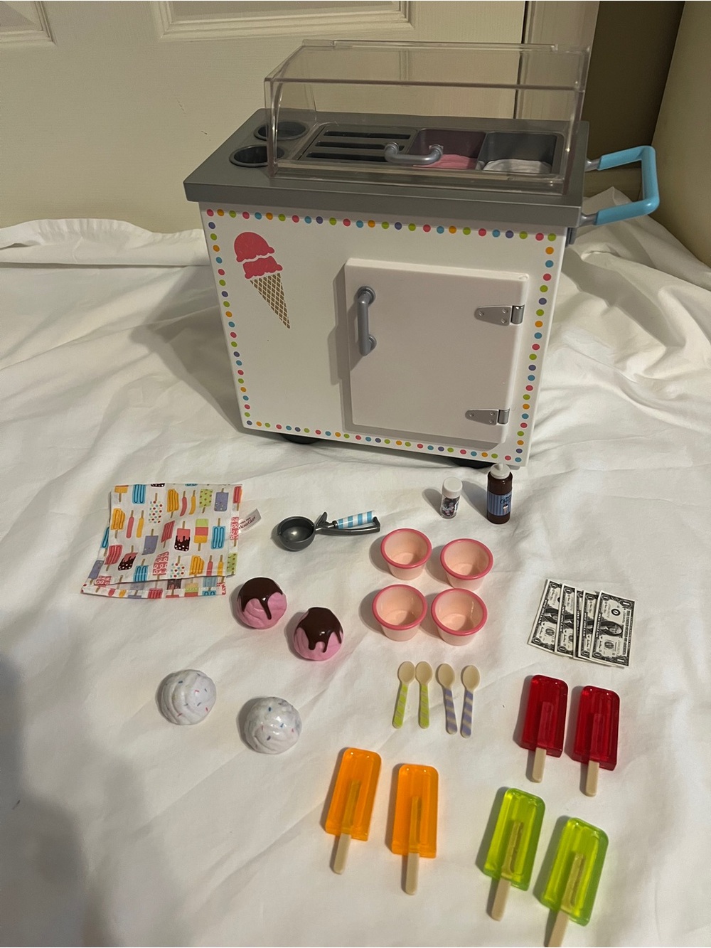 American Girl Ice Cream Cart Playset